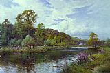Famous Thames Paintings - The Thames - Summer Morning near Maidenhead
